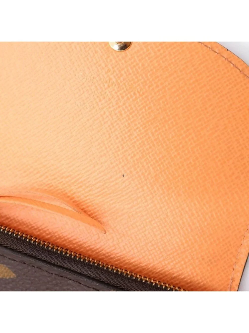 Louis Vuitton Compact Wallet Monogram Brown Orange